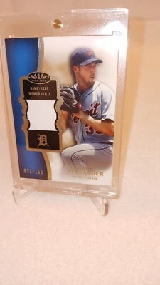 Justin Verlander Baseball Card Tier 1 Game Used Memorabilia Serial #31 of 150 - Image 1 of 4