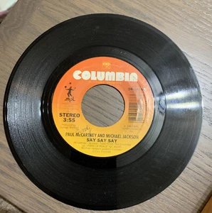 Paul McCartney/Michael Jackson Say, Say, Say 7" Vinyl 45 Rpm Columbia - Picture 1 of 2