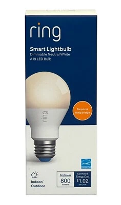 Bombilla LED inteligente Ring A19 800 lúmenes Foto 1 de 3