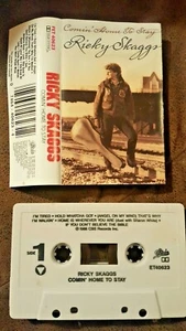 1988 Ricky Skaggs Cassette Tape Comin' Home to Stay Epic Classic Country Audio - Picture 1 of 2