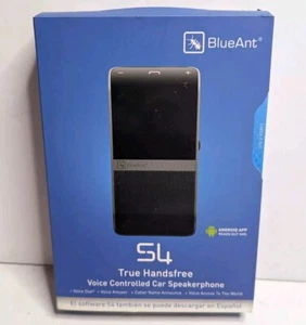 BlueAnt S4 Enceinte Bluetooth Stéréo avec Multipoint, A2DP et Text-to-Speech Voiture - Photo 1 sur 6