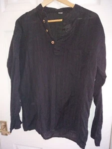 Unbranded Large Black linen Shirt - Picture 1 of 3