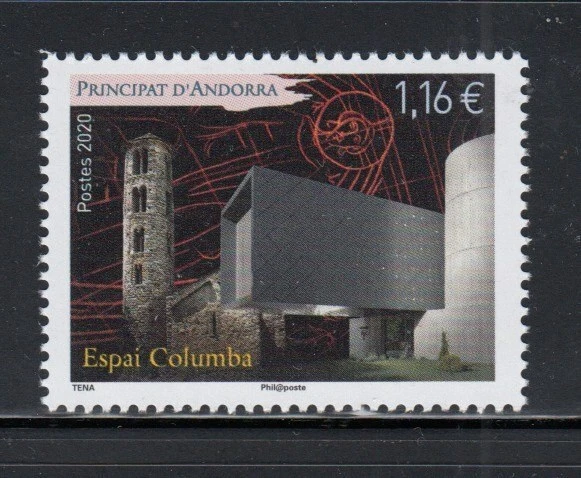 Sello MNH Museo Espacial Columba FRANCÉS ANDORRA Foto 1 de 1