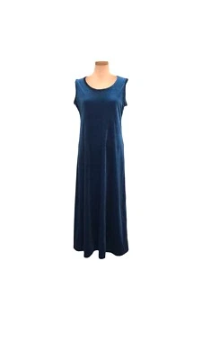 Diane Von Furstenberg Color Authority Midi Dress Size Medium Blue Velvet - Imagem 1 de 4