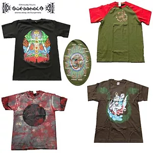 T-shirt Buddha Chakra Om Ganesh Saraswathi India Goa Psy Yoga etno L XXL - Foto 1 di 11
