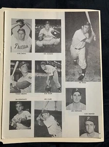 Philadelphia Phillies Karl Drews Del Ennis M. Clark 1952 Baseball 8X11 Pictorial - Picture 1 of 2