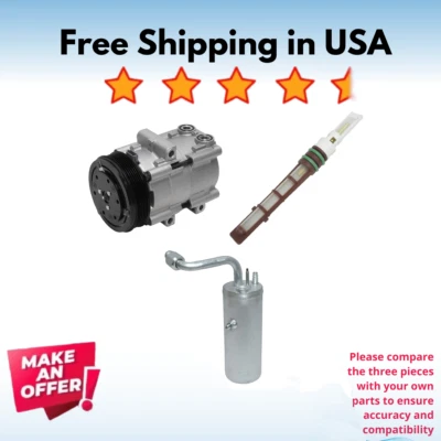 Kit Compressor A/C Fit Ford F-250 Super Duty 2002-2007, F-350 Super Duty 2002-07 - Image 1 of 4