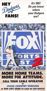 Los Angeles Dodgers Fox 1997 original Mike Piazza Puerta de béisbol - Imagen 1 de 2