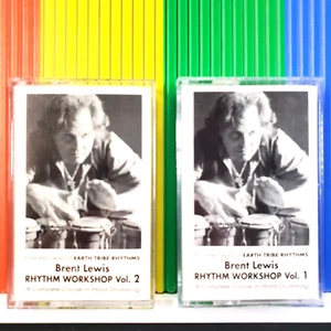 Brent Lewis Rhythm Workshop Vol. 1 & 2 Kassettenbänder Hand Trommeln Kurs Sehr guter Zustand - Bild 1 von 4