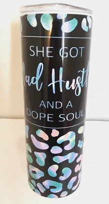 锡不倒翁热冷饮料 She Got Mad Hustle And A Dope Soul 20 盎司全新 — 第 1/4 张图片