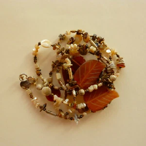 Beautiful 60-inch variegated bead necklace (contemporary, used) - Picture 1 of 10