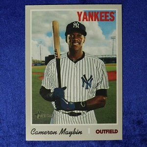 2019 Topps Heritage SP Card #710: Cameron Maybin (THSP-756) - Bild 1 von 2