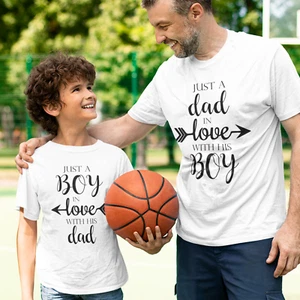 Just A Dad In Love With His Boy, Just a Boy in Love with His Dad Matching Shirts - Picture 1 of 22