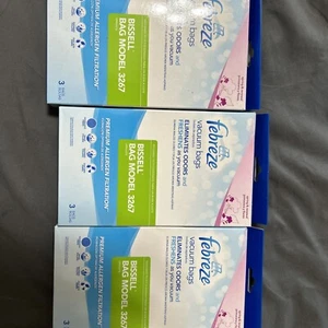 Febreze Bissell aufrechte Staubsaugerbeutel 3267 Allergen Gerüche entfernen 3 Schachteln Menge - Bild 1 von 3