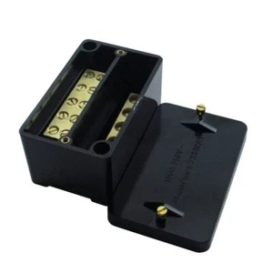100A 2 x 5 Way 2 Pole Service Connector Block Mains Electric Connection Block - Picture 1 of 1