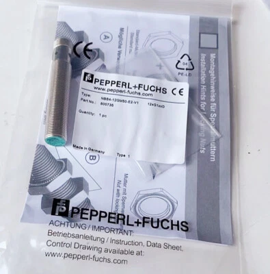 1PCS NEW Pepperl+Fuchs NBB4-12GM50-E2-V1 Proximity Switch  Fast Shipping - Image 1 of 2