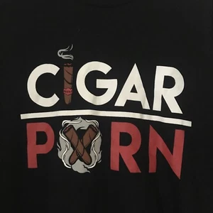 Cigar Porn Black Tshirt XL Man Cave Smoking Cigar Bar - Bild 1 von 6