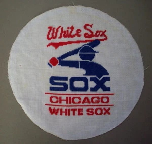 Chicago White Sox Baseball Logo Kreuzstich Kreis - Bild 1 von 2
