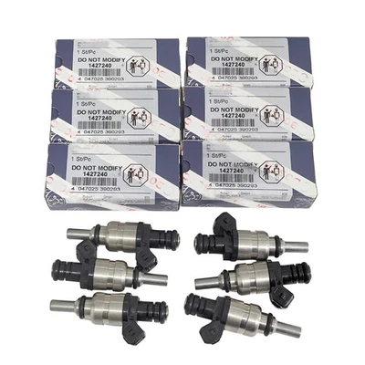 ​​​6x Fuel Injectors 1427240 For 1999-06 BMW 320i 325ci 325i 325xi 525i X3 Z3 Z4 Foto 1 de 4