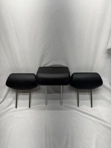 2007 - 2009 Acura MDX Set of 3 Headrests 2nd Row Black Leather 101458 - Bild 1 von 6