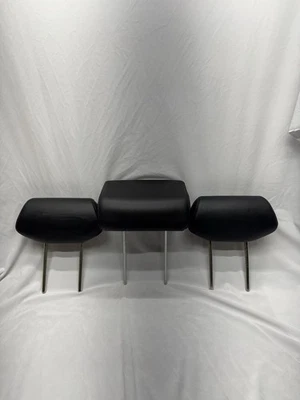 Juego de 3 reposacabezas Acura MDX 2007-2009 segunda fila cuero negro 101458 Foto 1 de 4