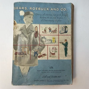 Vintage MCM 1957 Sears Roebuck and Co. Fall and Winter Catalog 1,516 Pages! - Foto 1 di 21
