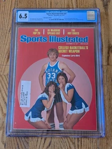 Sports Illustrated Celtics Great LARRY BIRD CGC 6.5 First Cover Indiana State - Picture 1 of 6