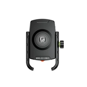 12-24V 15W Wireless Type-C Quick Charger Motorcycle Holder Mount For 4-7" Phone - Picture 1 of 9