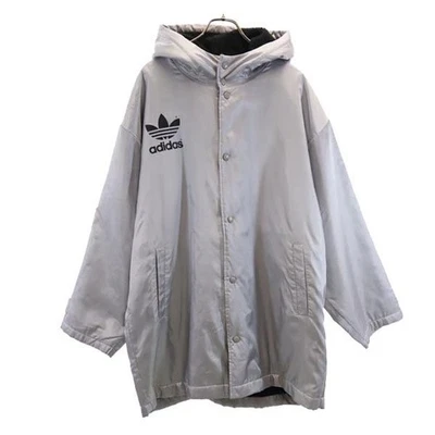 adidas 80s Vintage Descente Bench coat L Silver Back bore Men's - Image 1 of 4