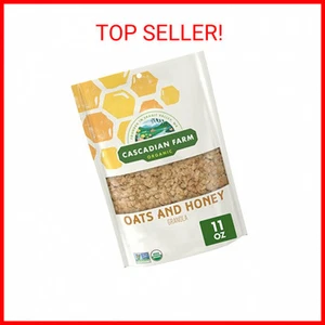 Cascadian Farm Organic Granola, Oats and Honey Cereal, Resealable Pouch, 11 oz - Picture 1 of 1