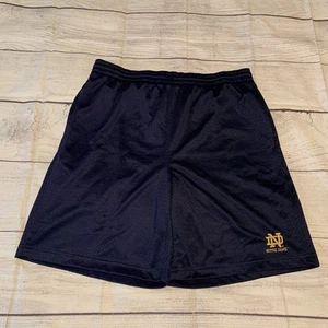 Pantaloncini da palestra vintage Notre Dame Fighting Irish da uomo taglia media NCAA by KA mesh - Foto 1 di 12