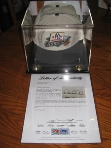 Derek Jeter AUTOGRAPHED 1996 AL Championship Hat Rookie Signature - PSA/DNA LOA - Picture 1 of 14