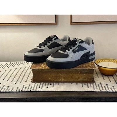 Sapatos masculinos Puma CA Pro Nubuck GS tamanho 7 preto/cinza legal novo na caixa! - Imagem 1 de 4