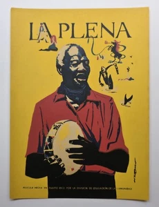VTG DIVEDCO SERIGRAPH MINI POSTER / LA PLENA / RAFAEL TUFINO / PUERTO RICO - Picture 1 of 2