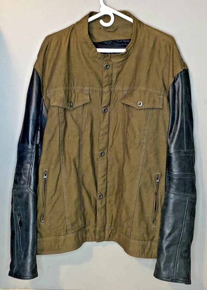 Speed & Strength Band of Brothers Armored Motorcycle Jacket Sz 2XL Leather Denim - Image 1 of 4