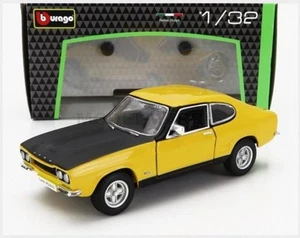 BURAGO BU43055Y FORD ENGLAND - CAPRI RS 2600 COUPE 1970 - YELLOW BLACK - 1/32 - Foto 1 di 2