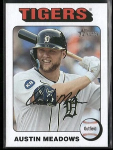2024 TOPPS HERITAGE AUSTIN MEADOWS DETROIT TIGERS #350 - Picture 1 of 2