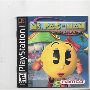 Ms PacMan Maze Madness PS1 Nur Handbuch Original - Bild 1 von 1