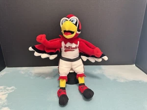 FM Fargo Moorhead Redhawks Hawkeye Mascotte bambola di peluche 10 pollici di fabbrica di mascotte - Foto 1 di 12