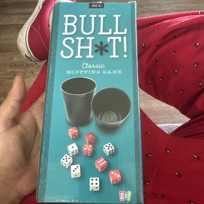 Classic Bluffing Game "Bull Sh*t Liars Dice" GO! Games Ages 8+ Open Box Complete - Image 1 of 3