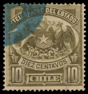 CHILE AR7 - Nationalwappen "1891 Postal Fiscal" (pa73841) - Bild 1 von 1