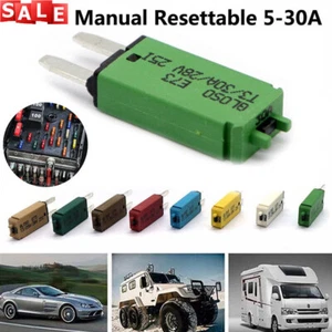 Ripristino manuale mini lama interruttore fuse12V-24V per auto camion camper - Foto 1 di 17