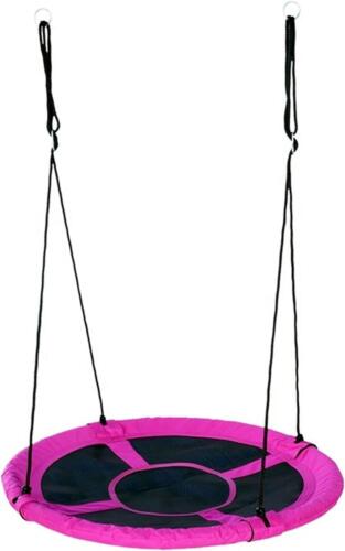 Izzy Nest Schaukel Outdoor, Textilene PE bis zu 150kg -Pink 110Dx110Bx180Hcm