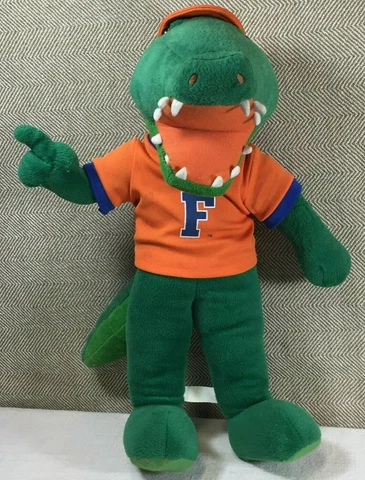 VINTAGE Rare Florida Gator 17" Jersey Plush Plays University Fight Song 1980s Cover