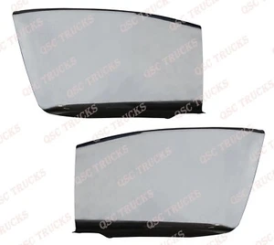 QSC Chrome Front Bumper End Corners Left Right Pair Freightliner M2 106 03-12 - Picture 1 of 5