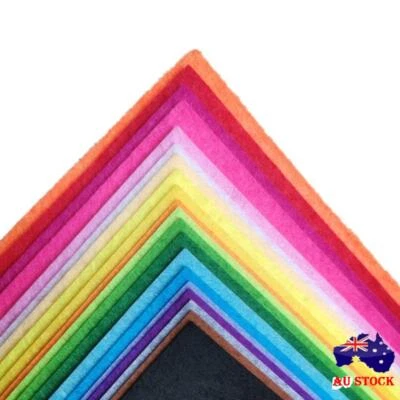 40Pcs 1mm Thick Felt Fabric Sheet Squares Patchwork Cloth  Sewing DIY Craft - image 1 of 4