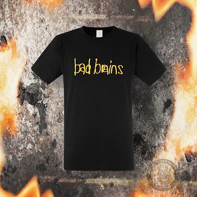 Bad Brains Schrift T-shirt,  3 Schriftfarben, GrÖssen S-5xl • 12.90€