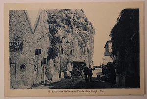 Cartolina Frontiera Italiana Ponte San Luigi Doganieri Regno D'Italia Postcard - Imagen 1 de 2