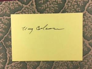 Nancy Coleman- Desperate Journey- Her Sister's Secret - Devotion- Autograph 1984 - Imagen 1 de 2