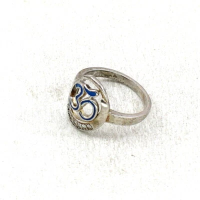 Giva 925 Sterling Silver Zircon Cubic Zircon Vintage Ring 925 Hallmark (Silver) - Immagine 1 di 4